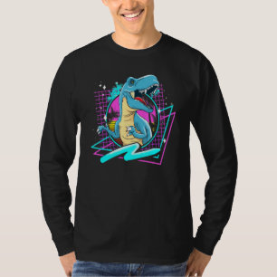 T-shirt 90s 80s Vaporwave esthétique T Rex Dinosaur