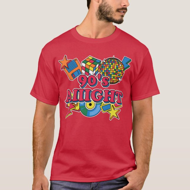 T-shirt 90s Aiight 1990 Citations Citations Déclaration Co (Devant)