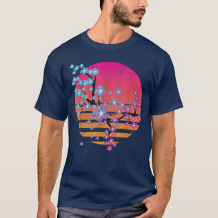 T-shirt 90s Art Joli Fleur Japon Sakura Vaporwave Cherr