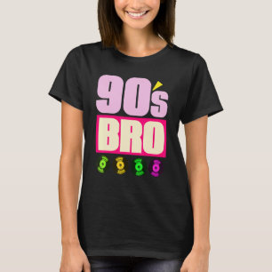 T-shirt 90s Bro 1990s Music Theme Party Vinyl Nineties