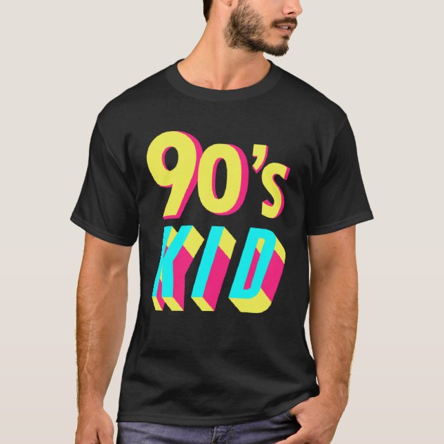 T-shirt 90s Costume Theme Party 90s Outfit Retro Party 90  (Devant)
