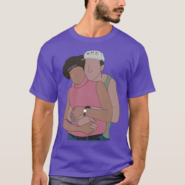 T-shirt 90s Couple surdimensionné (Devant)
