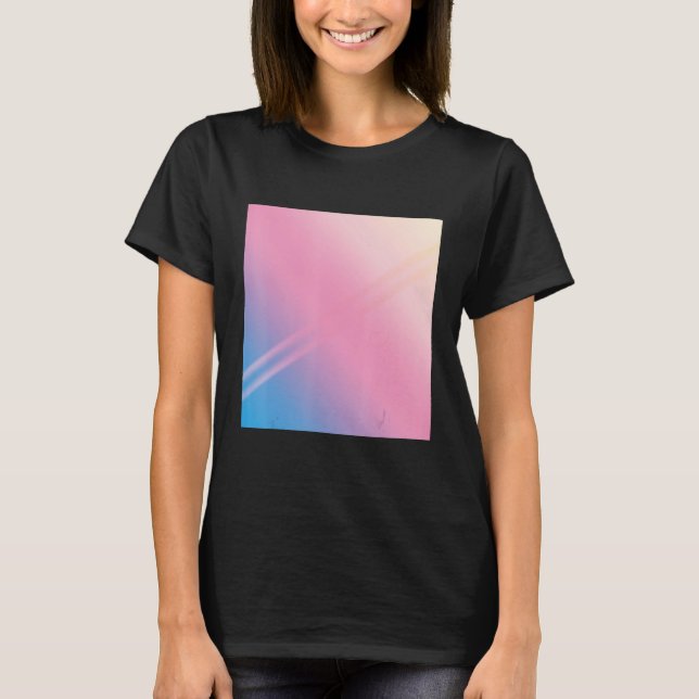 T-shirt 90s esthétique - Bleu rose Abstrait Graphique (Devant)