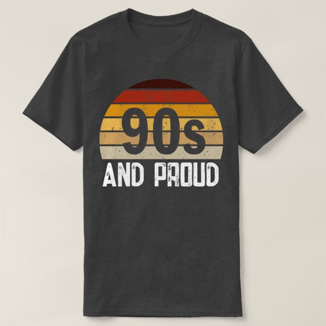 T-shirt 90s Et Fière Rétro (Design devant)