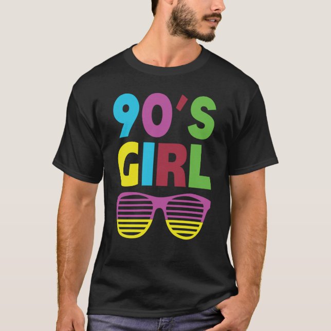 T-shirt 90s Fille 1990s Fashion Theme Party tenue Super H (Devant)