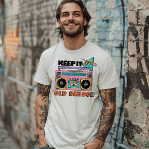 T-shirt 90s garder il vieille école super rad boombox