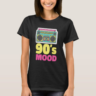 T-shirt 90's Mood Cassette Tape Boombox Nineties Music Ret