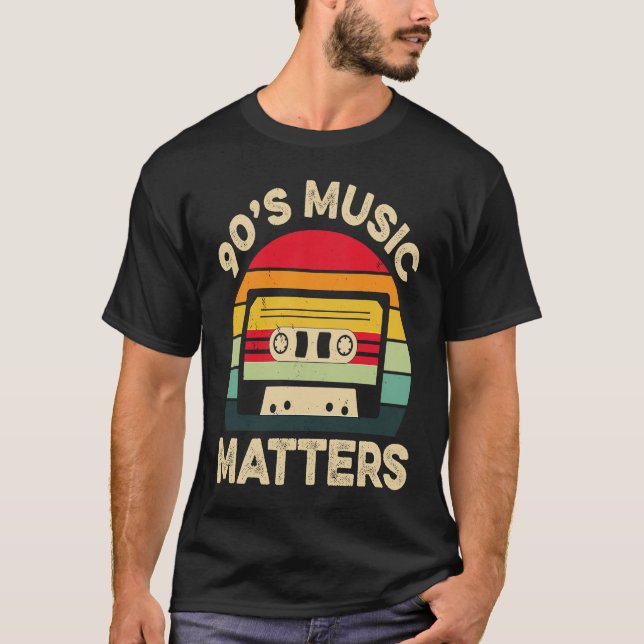 T-shirt 90s Music Matters Musician Music (Devant)