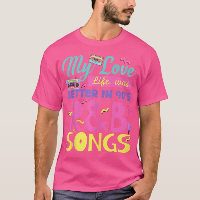 T-shirt 90'S Musique Rb Pour Hommes Filles Rnb Lover Rhyth (Devant)