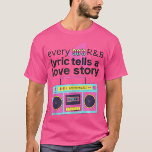 T-shirt 90'S Musique Rb Pour Hommes Filles Rnb Lover Rhyth