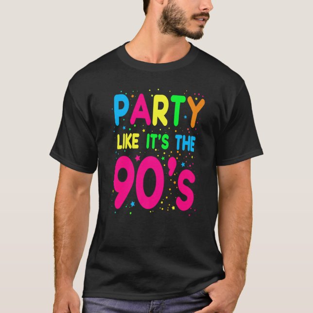 T-shirt 90s Pour Femmes Rave Outfit & 1990s Fancy Dress 2 (Devant)
