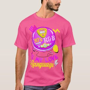 T-shirt 90'S Rb Est My Love Langue Musique Pour Hommes Fem
