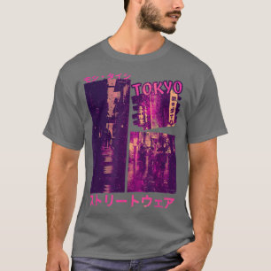 T-shirt 90s Retro Lofi Tokyo Rue-vêtements japonais Vaporw