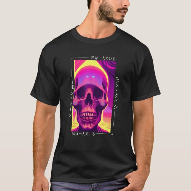 T-shirt 90's Retro Synthwave Japonais Vaporwave Otaku Aest (Devant)