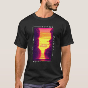 T-shirt 90's Retro Synthwave Japonais Vaporwave Otaku Aest