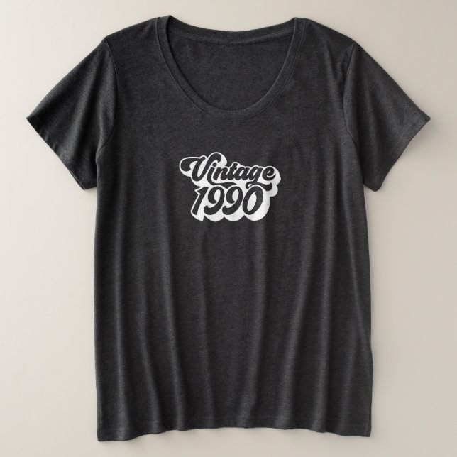 T-shirt 90's Text 1990 Vintage (Design devant)