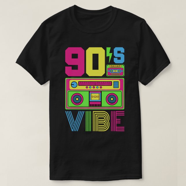 T-shirt 90s Vibe 1990 Style Mode 90 Theme Outfit Nineti (Design devant)