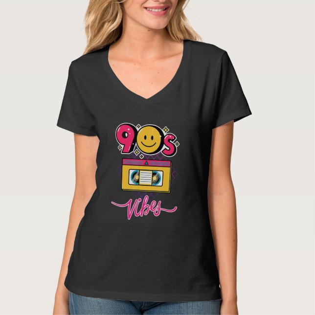 T-shirt 90s Vibe 1990s Fashion 90s Theme Outfit Nineties (Devant)