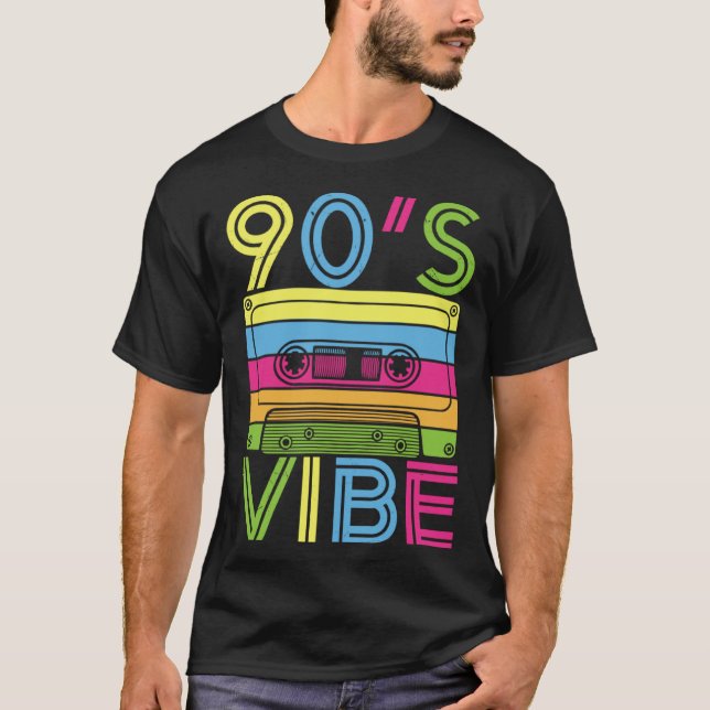 T-shirt 90s Vibe 1990s Retro Aesthetic Costume Party 90s V (Devant)