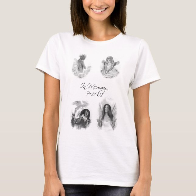 T-shirt 911 Angels en mémoire (Devant)