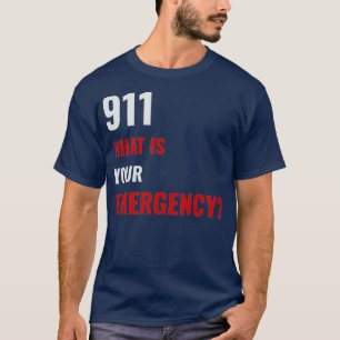 T-shirt 911 Cadeaux de premier répondeur du répartiteur d'