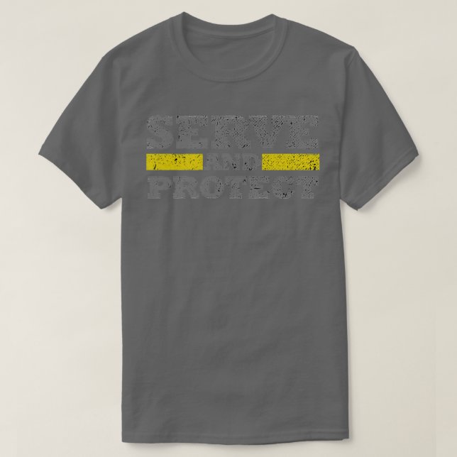 T-shirt 911 Dispatcher Protéger Et Servir (Design devant)