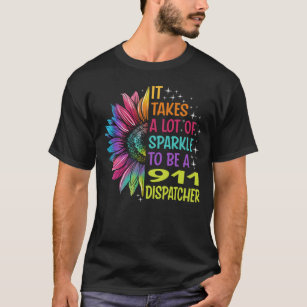 T-shirt 911 Dispatcher Sparkle