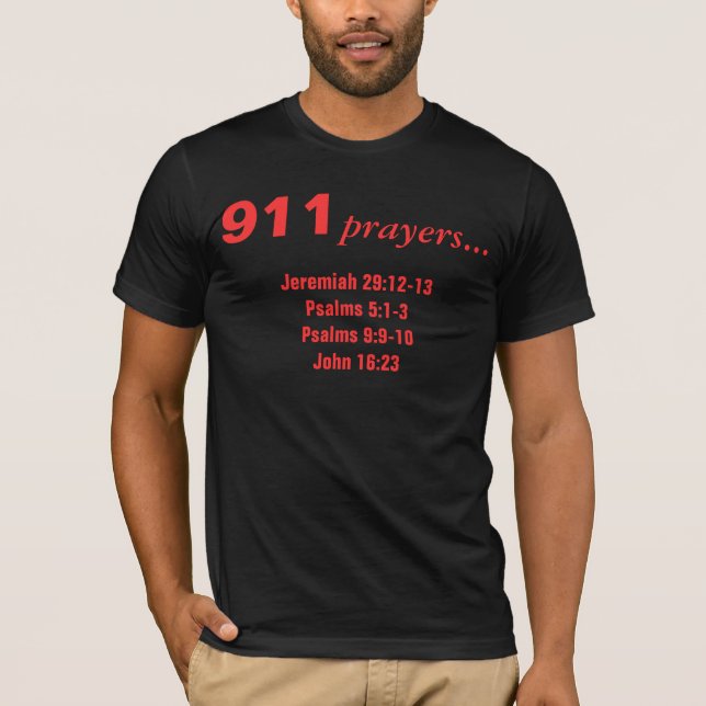 T-shirt 911 prières (Devant)