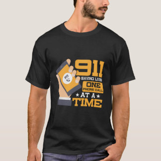 T-shirt 911 Sauver Des Vies Un Appel Téléphonique À Un Foi