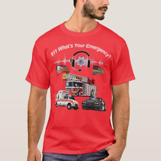 T-shirt 911 Whatx27s Votre urgence