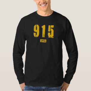 T-shirt 915 EPTX El Paso TX Conception de pochoir brut_1