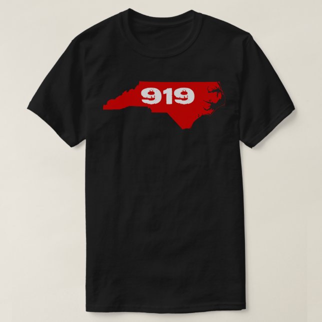 T-shirt 919 Rouge et blanc (Design devant)