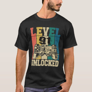 T-shirt 91 Birthday Gamer Gaming Gamer 91 Years Level 91 U