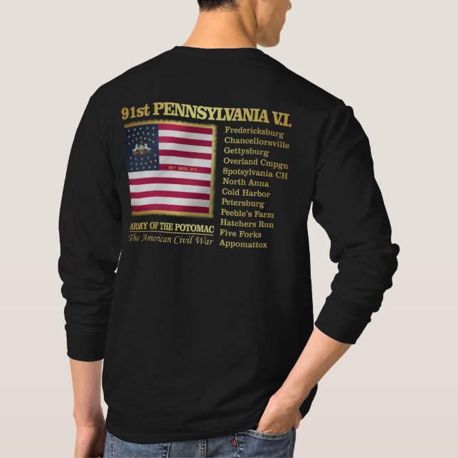 T-shirt 91e Infanterie volontaire de Pennsylvanie (BH) (Dos)