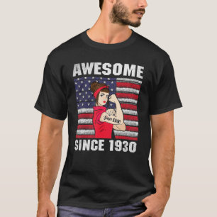 T-shirt 92 ans Awesome depuis 1930 92e anniversaire femmes