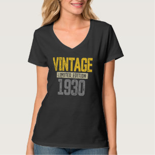 T-shirt 92e anniversaire Hommes Femmes Vintage 1930 92e an