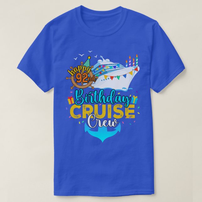 T-shirt 92e équipage de croisière (Design devant)
