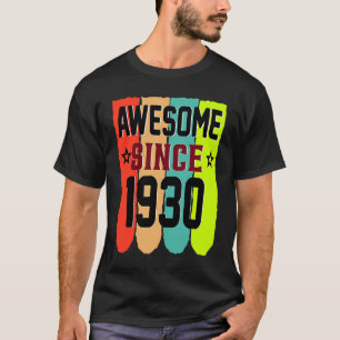 T-shirt 93 ans Vintage 1930 93e anniversaire