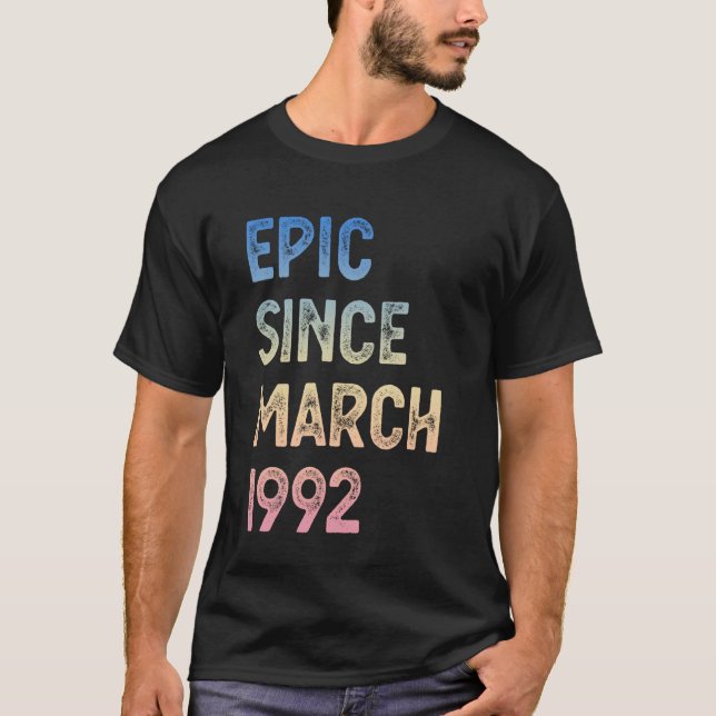 T-shirt 93e anniversaire Hommes Femmes 93 ans Epic depuis  (Devant)