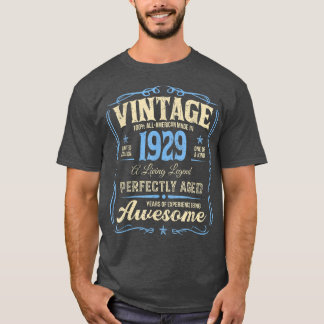 T-shirt 93e Anniversaire Les Légendes Vintages Nées En 192