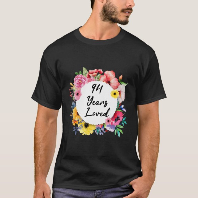 T-shirt 94 Ans Aimés 94E Floral (Devant)