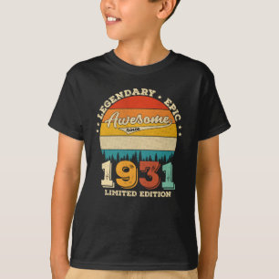 T-shirt 94e année Ancien Retro Magnifique 94e anniversaire