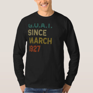 T-shirt 95e anniversaire 95 ans chèvre depuis mars 1927
