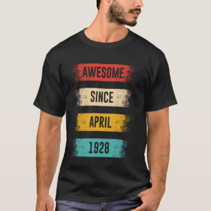T-shirt 97 Ans Awesome Depuis Avril 1928 97th Birthda
