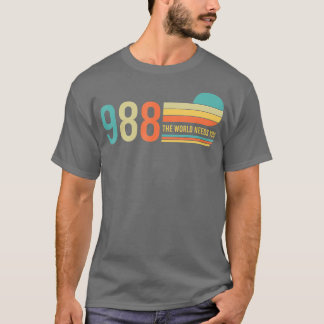 T-shirt 988 Hotline Le monde a besoin de vous Mental Retro