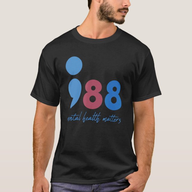 T-shirt 988 La santé mentale, les questions de prévention  (Devant)