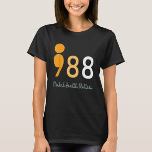 T-shirt 988 Point-virgule La santé mentale compte Préventi
