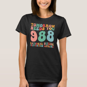 T-shirt 988 Prévention du suicide Prévention nationale du 