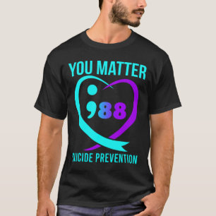T-shirt 988 Sensibilisation à la prévention du suicide