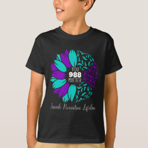 T-shirt 988 Sensibilisation à la prévention du suicide Sem